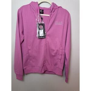 Colmar Hot Pink Zip Up Sweatshirt Women's Sz M $240 Retail NWT
